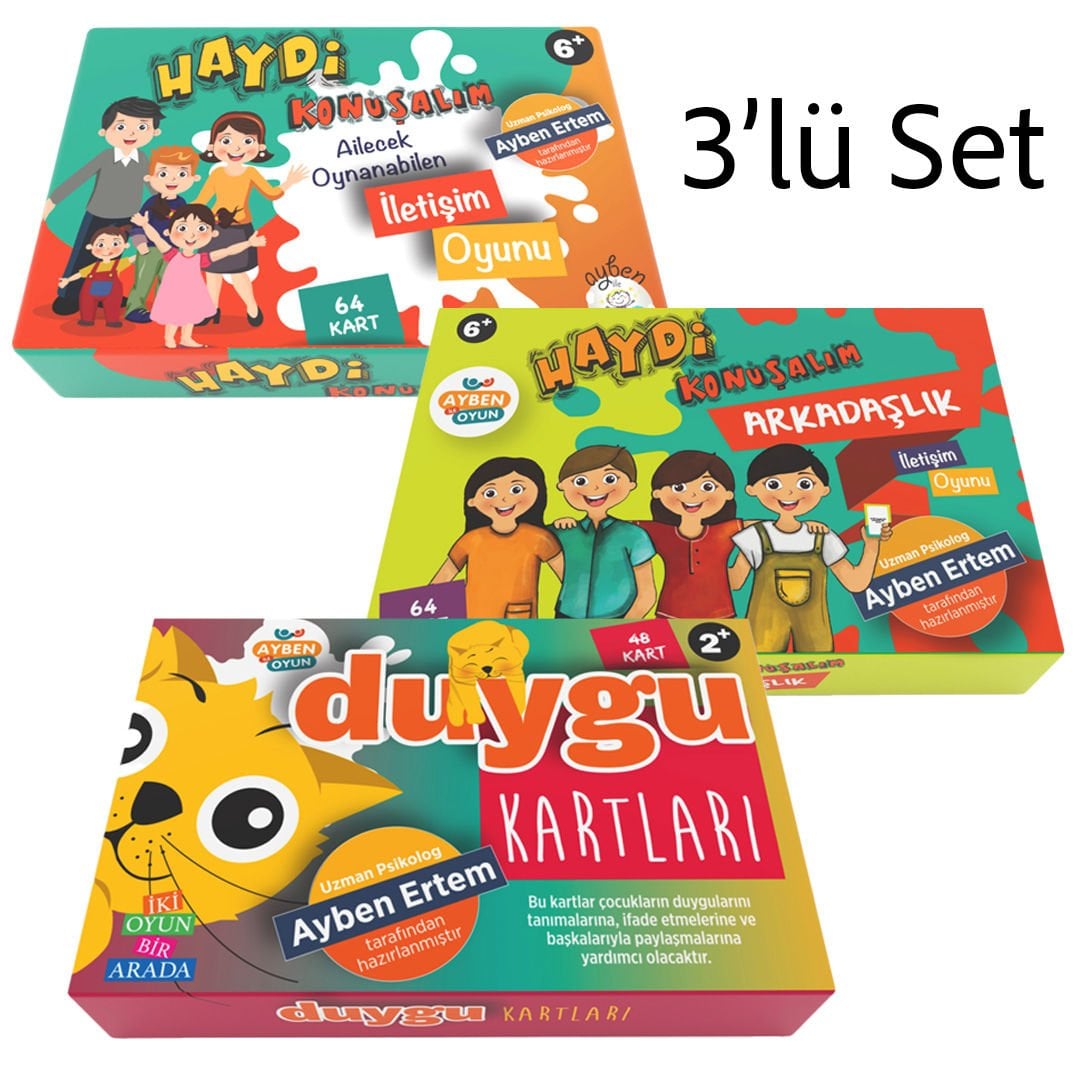 Mini iletişim ve duygu kart seti