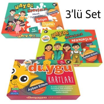 Mini iletişim ve duygu kart seti