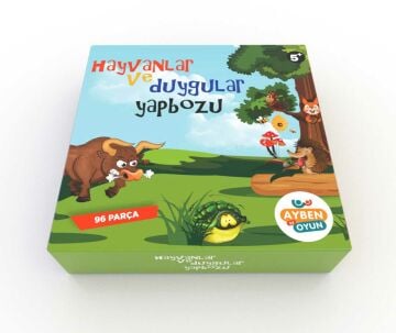 Hayvanlar ve duygular yapbozu-96 parça